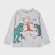 Long sleeve jersey shirt for boys | GREY MELANGE
