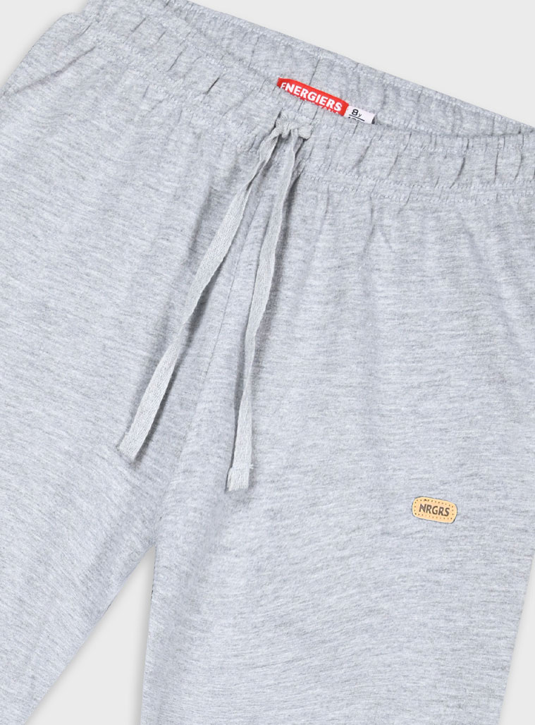 Fleece sweatpants for boys | GREY MELANGE Fleece sweatpants for boys | GREY MELANGE