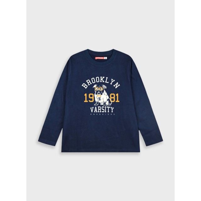 Long sleeve jersey shirt for boys | NAVY