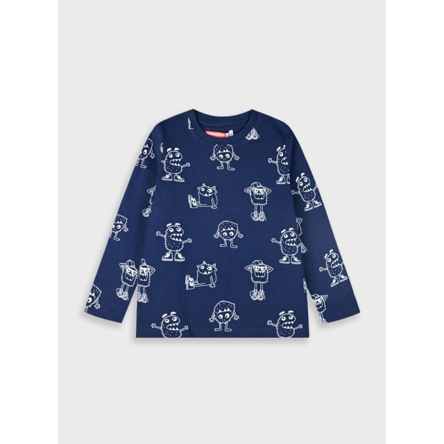 Long sleeve jersey shirt for boys | NAVY