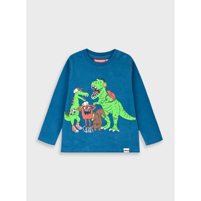 Long sleeve jersey shirt for boys | PETROL Long sleeve jersey shirt for boys | PETROL