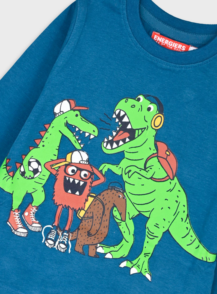 Long sleeve jersey shirt for boys | PETROL Long sleeve jersey shirt for boys | PETROL