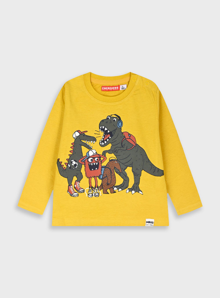 Long sleeve jersey shirt for boys | MUSTARD Long sleeve jersey shirt for boys | MUSTARD