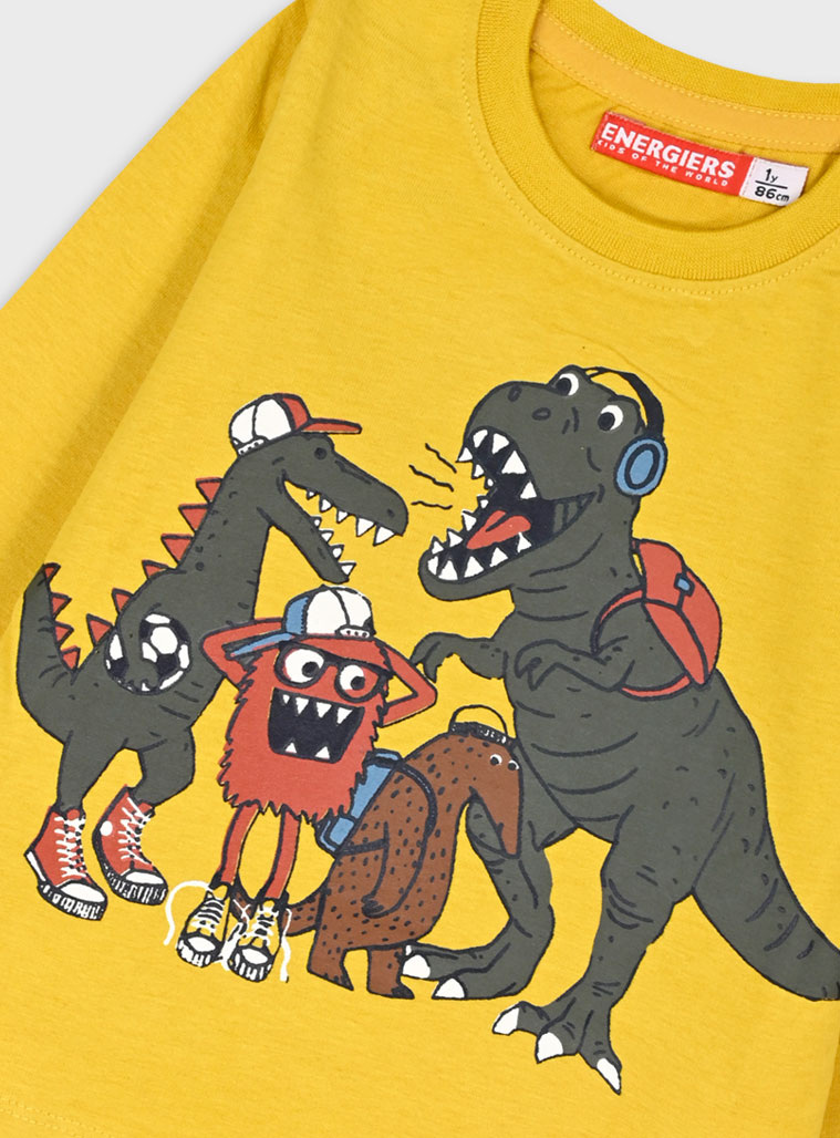 Long sleeve jersey shirt for boys | MUSTARD Long sleeve jersey shirt for boys | MUSTARD