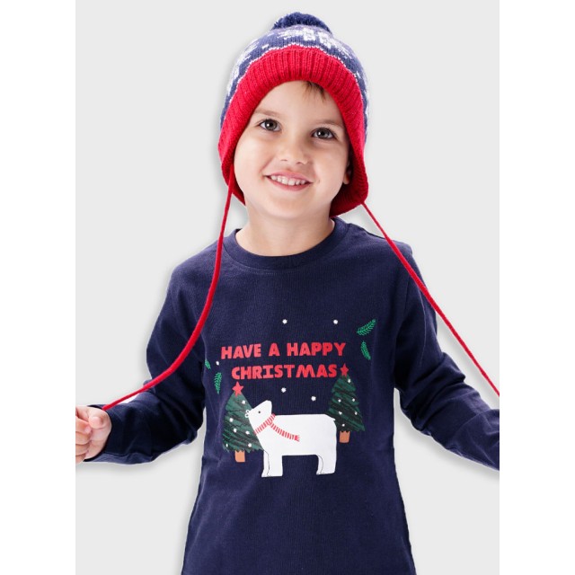 Χριστουγεννιάτικη μακρυμάνικη μπλούζα | ΜΑΡΕΝ