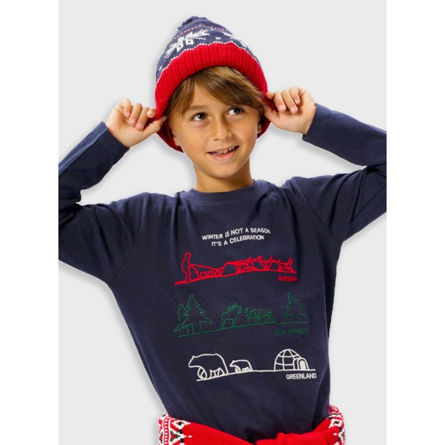 Χριστουγεννιάτικη μακρυμάνικη μπλούζα | ΜΑΡΕΝ