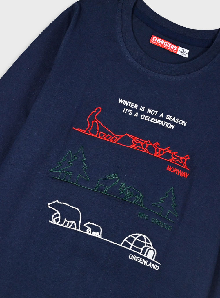 Χριστουγεννιάτικη μακρυμάνικη μπλούζα | ΜΑΡΕΝ Χριστουγεννιάτικη μακρυμάνικη μπλούζα | ΜΑΡΕΝ