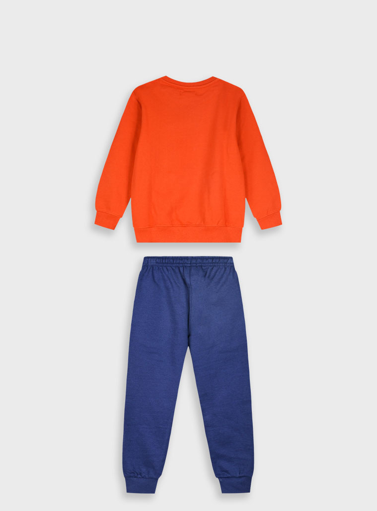 Fleece tracksuit set for boys | NAVY