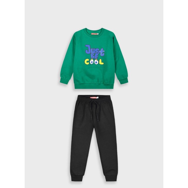 Σετ φούτερ φόρμα για αγόρι | ΜΑΥΡΟ