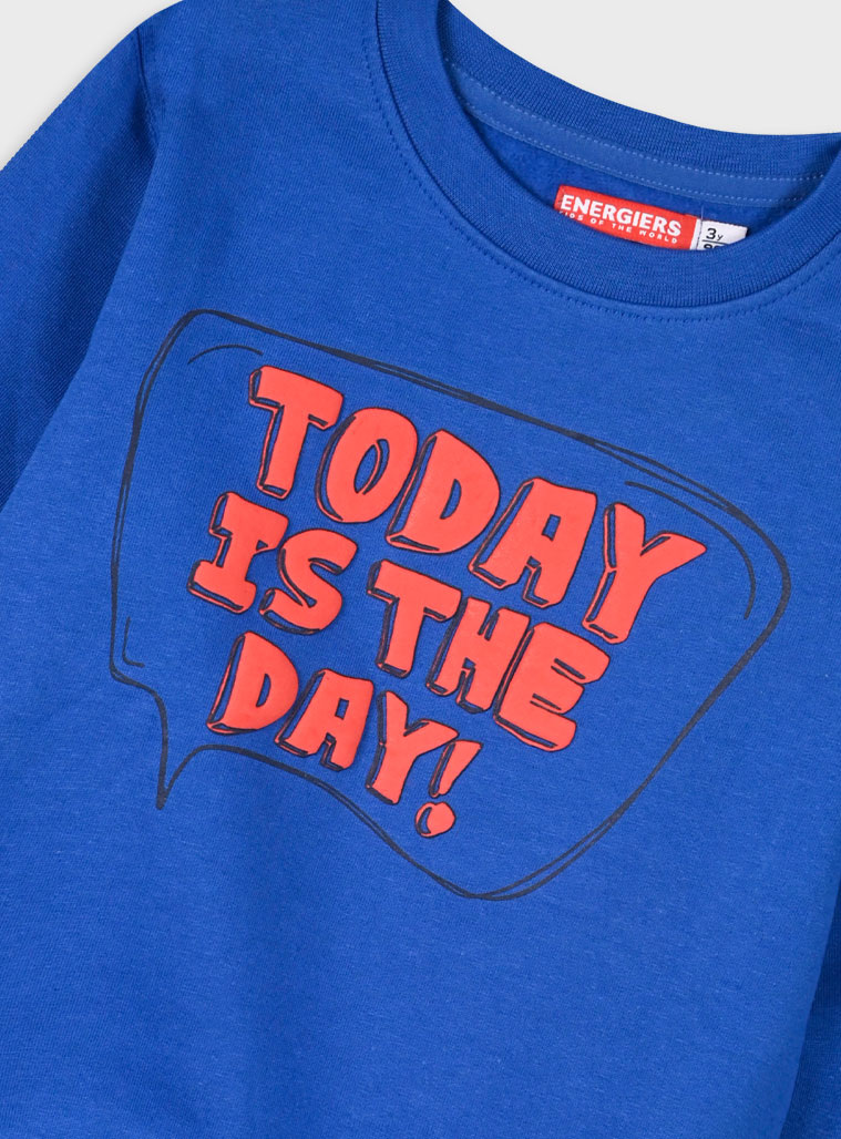 Fleece tracksuit set for boys | NAVY