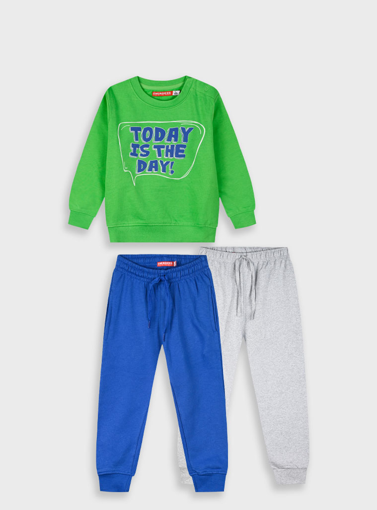 Fleece tracksuit set for boys | ROYAL BLUE
