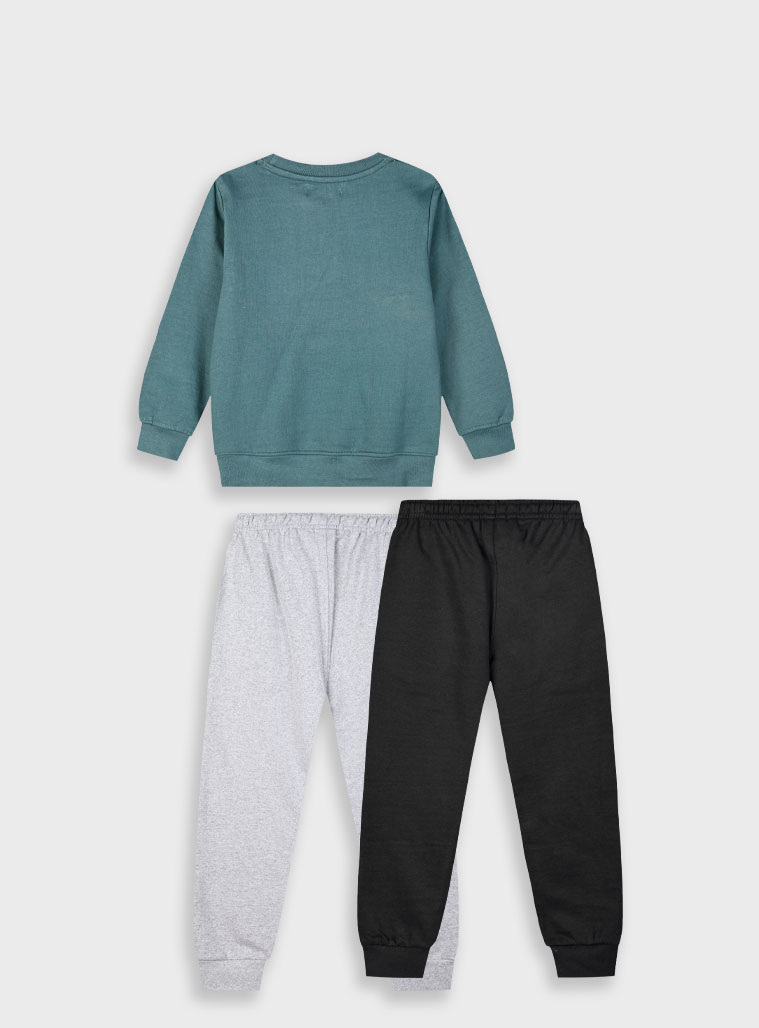 Σετ φούτερ φόρμα για αγόρι | ΜΕΛΑΝΖΕ