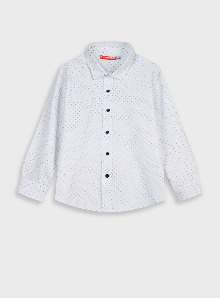 Printed button up shirt | NAVY