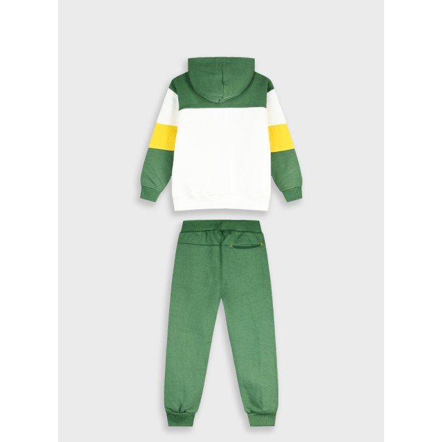 Tracksuit with applique | DESERT GREEN