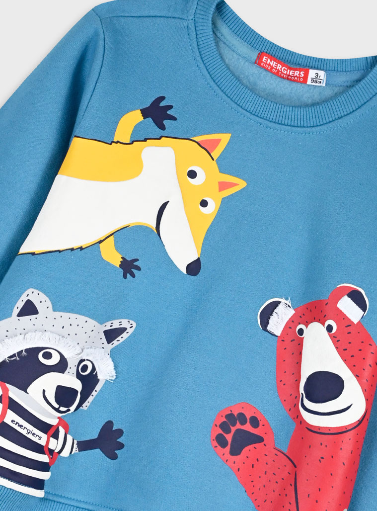 Tracksuit with print | NAVY