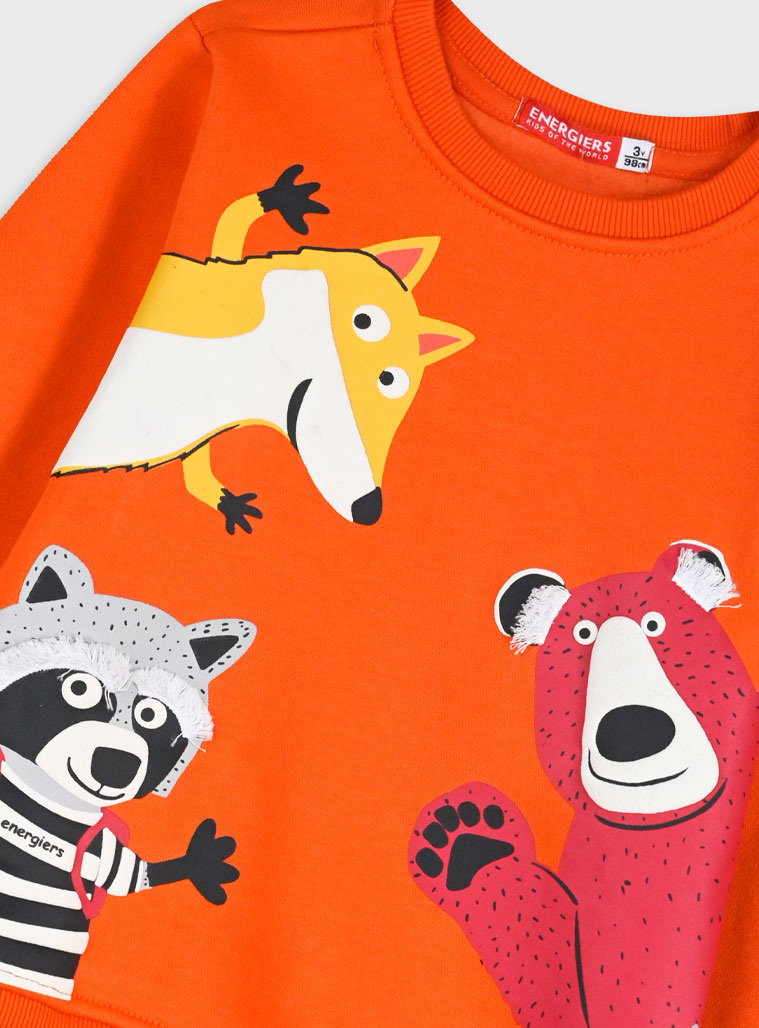 Φούτερ φόρμα με τύπωμα | ΑΝΘΡΑΚΙ