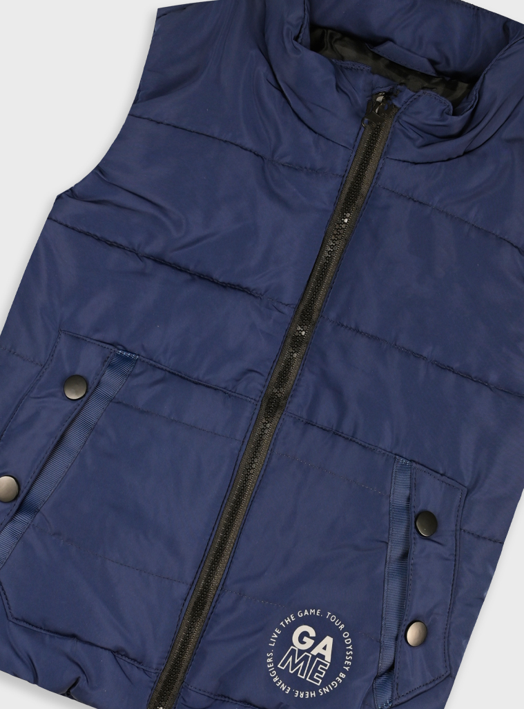 Sleeveless jacket | NAVY