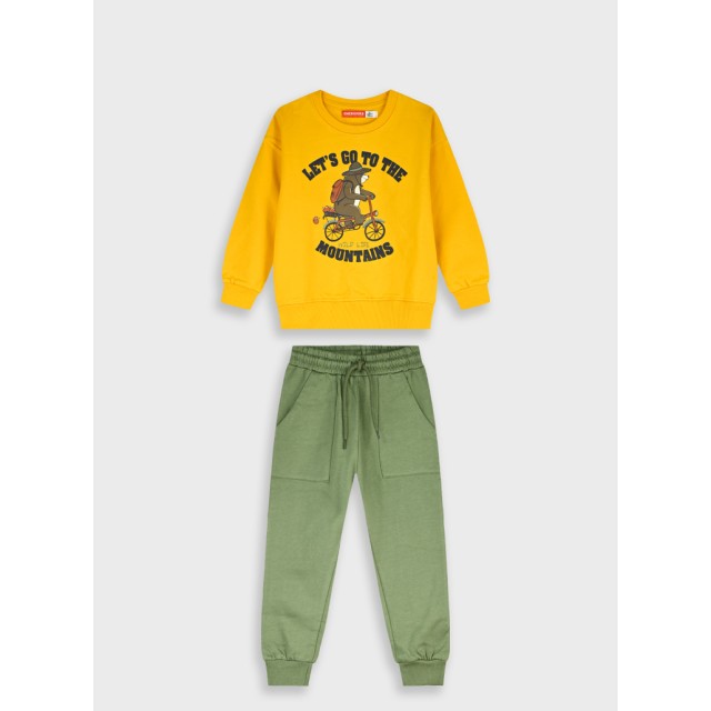 Fleece tracksuit | KHAKI
