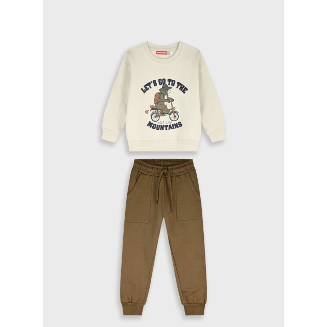 Fleece tracksuit | CHOCOLATE
