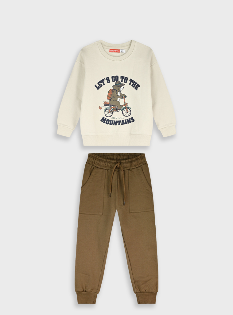 Fleece tracksuit | CHOCOLATE