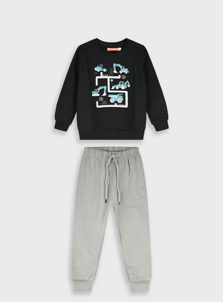 Fleece tracksuit | ANTHRACITE