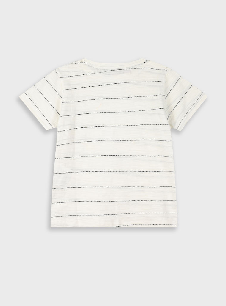Striped t-shirt for boys | WHITE