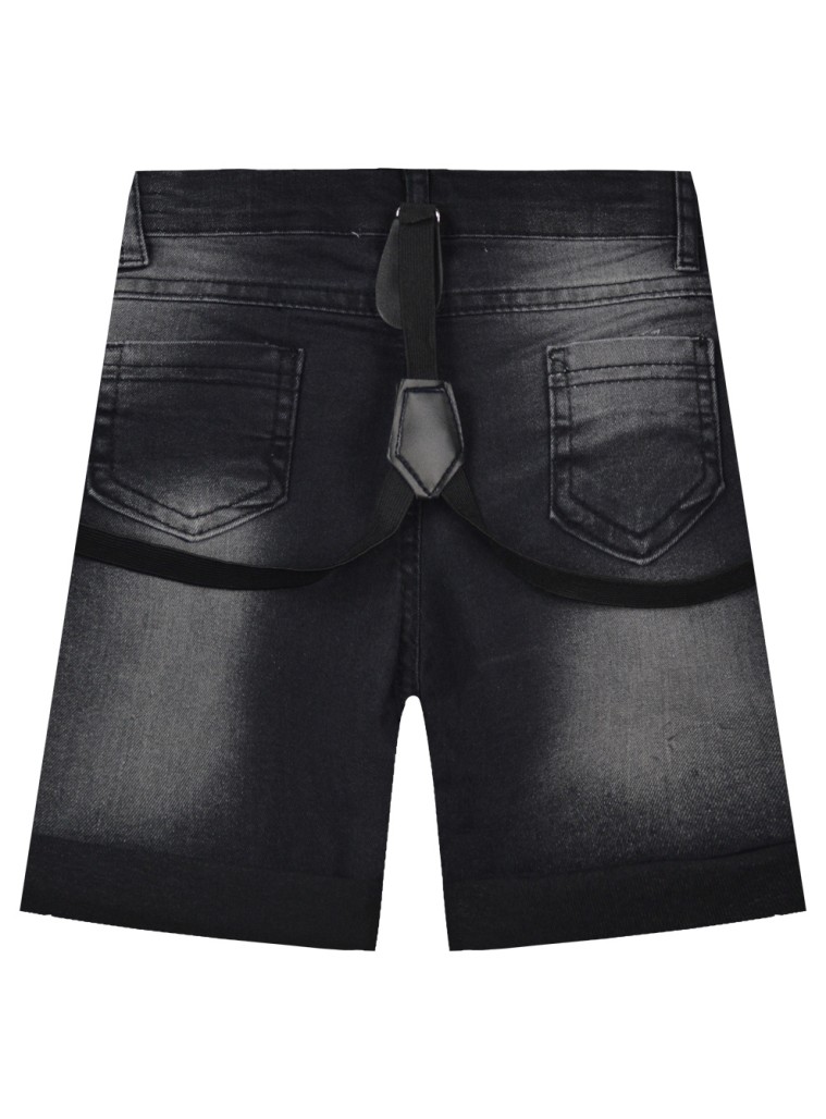 Set blouse & denim bermuda | RED