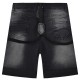 Boy΄s set with shirt, denim bermuda, and suspenders | Arancione