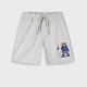 French terry bermuda for boys | GREY MELANGE