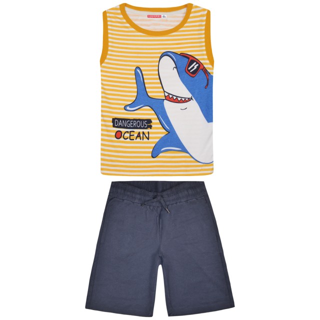 Jersey set print sharkk | NAVY