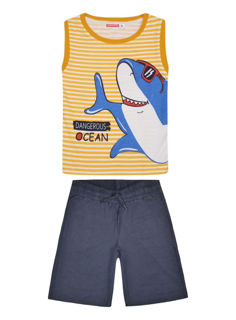 Jersey set print sharkk | NAVY