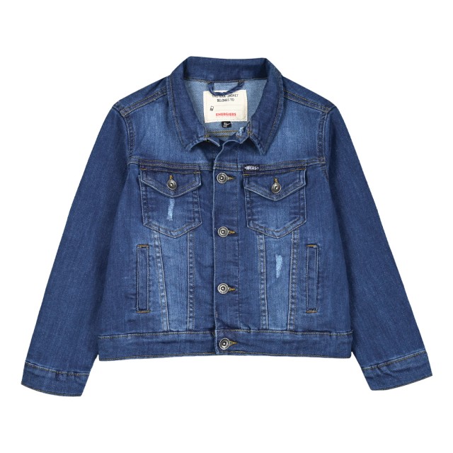 Λεπτό τζην μπουφάν με καταστροφές για αγόρι | ΜΠΛΕ ΤΖΗΝ