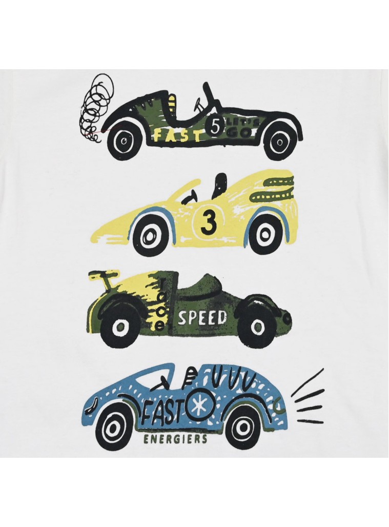 Παιδικό σετ αχνούδιαστο φούτερ 2 τεμάχια με τύπωμα στην μπλούζα για αγόρι | ΓΑΛΑΖΙΟ