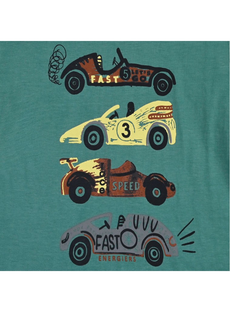 Παιδικό σετ αχνούδιαστο φούτερ 2 τεμάχια με τύπωμα στην μπλούζα για αγόρι | ΚΕΡΑΜΙΔΙ