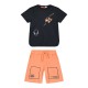 Παιδικό μακό σετ 2 τεμάχια με τύπωμα στην μπλούζα και στην βερμούδα για αγόρι | ΒΕΡΥΚΟΚΚΙ