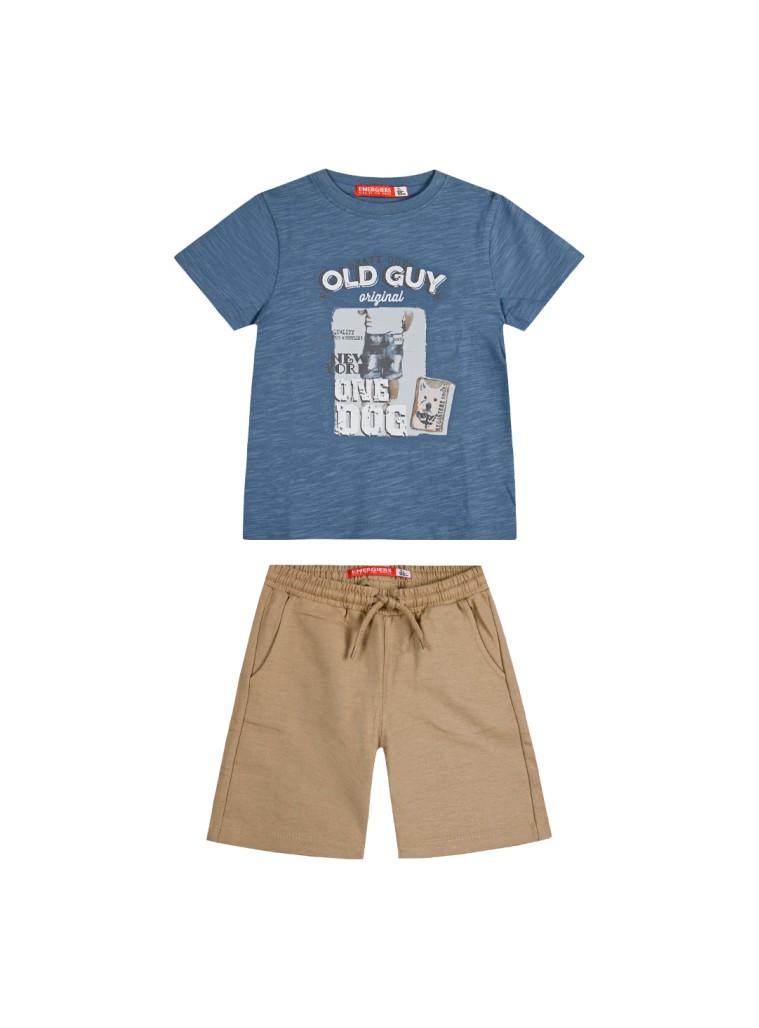 Παιδικό μακό σετ 2 τεμάχια με τύπωμα στην μπλούζα για αγόρι | ΜΠΕΖ