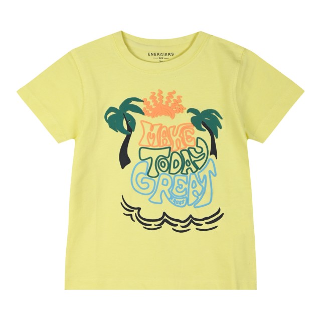 Boy΄s jersey t-shirt with print and pocket | LEMON