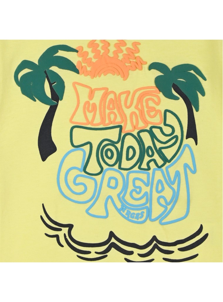 Boy΄s jersey t-shirt with print and pocket | LEMON