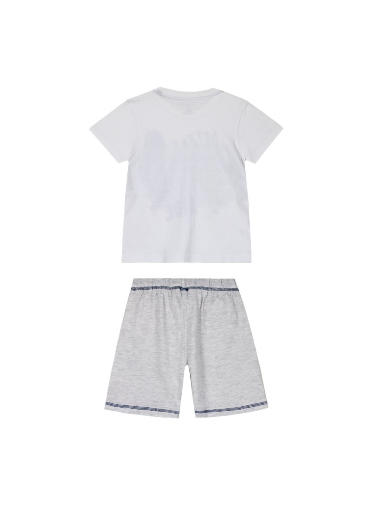 Boy΄s jersey set with print | GREY MELANGE