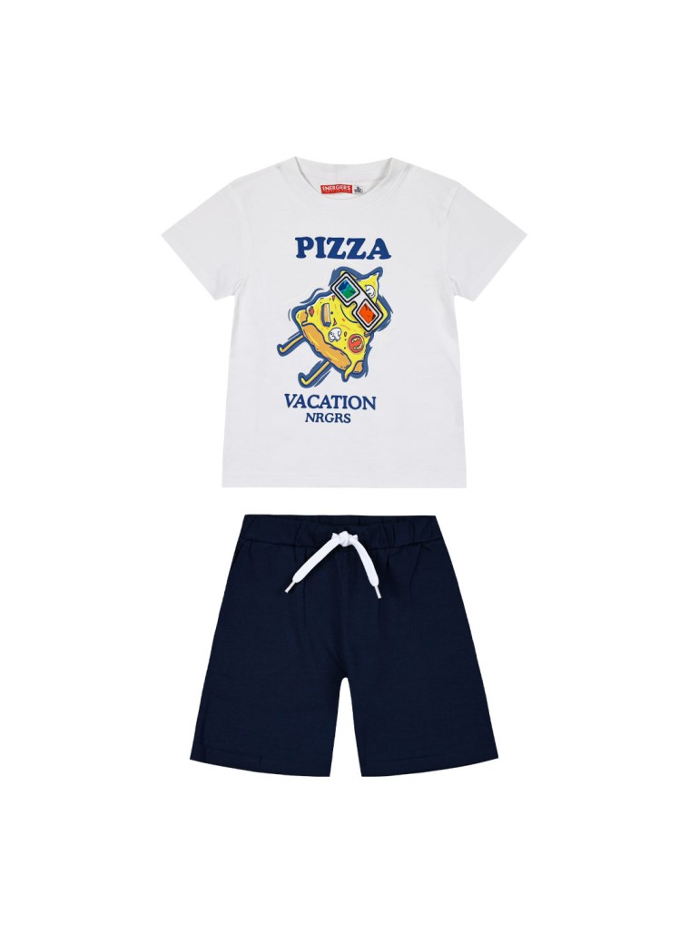 Boy΄s jersey set with print | NAVY