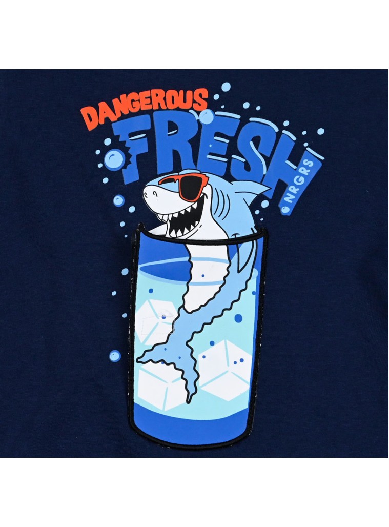 Παιδικό σετ μακό 2 τεμάχια με τύπωμα για αγόρι | ΜΕΛΑΝΖΕ