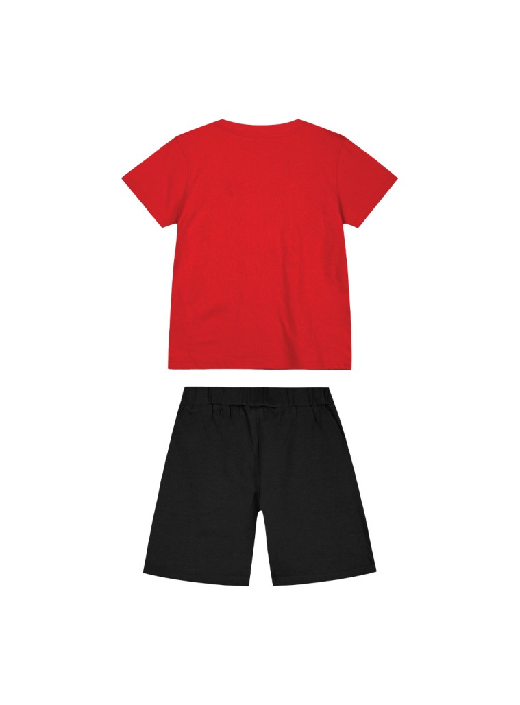 Παιδικό σετ μακό 2 τεμάχια με τύπωμα για αγόρι | ΜΑΥΡΟ