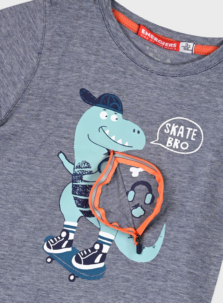 Set with striped t-shirt for boys | MINT GREEN