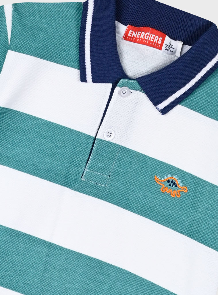 Set with striped t-shirt for boys | BLUE DENIM