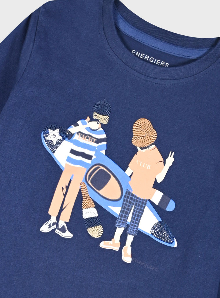 T-shirt with print for boys | NAVY