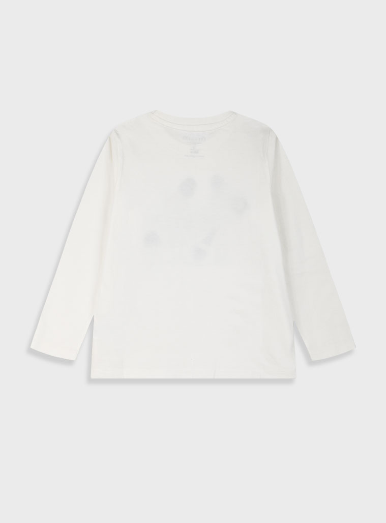 T-shirt with print for boys | ECRU