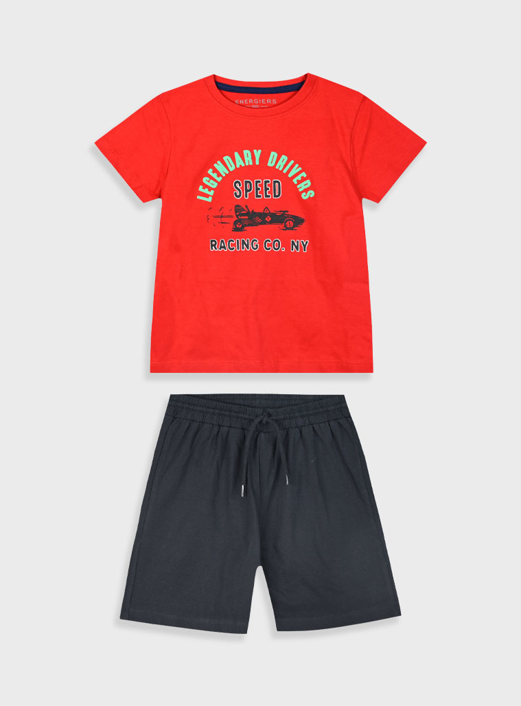 Σετ με τύπωμα για αγόρι | ΜΑΥΡΟ