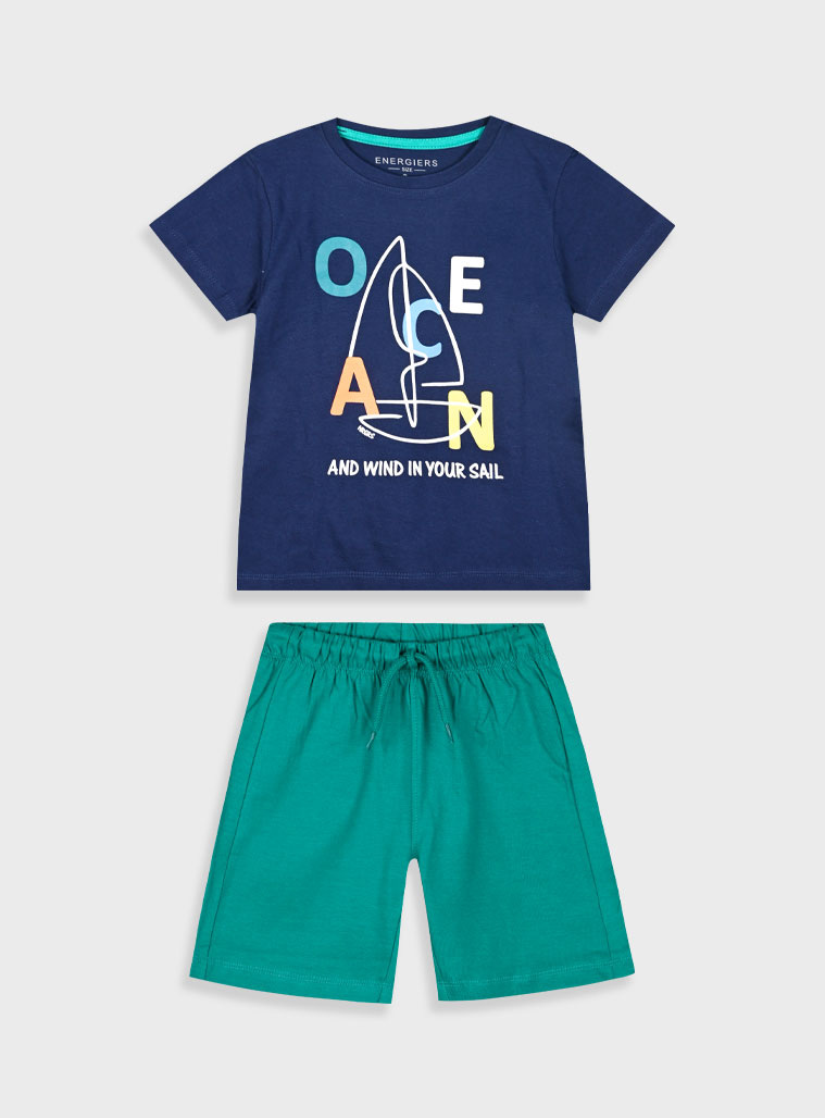 Σετ με τύπωμα για αγόρι | ΠΡΑΣΙΝΟ