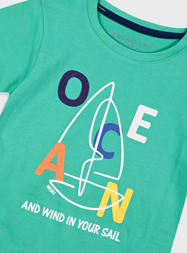 Σετ με τύπωμα για αγόρι | ΜΠΛΕ