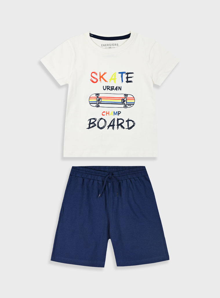 Set with print for boys | NAVY